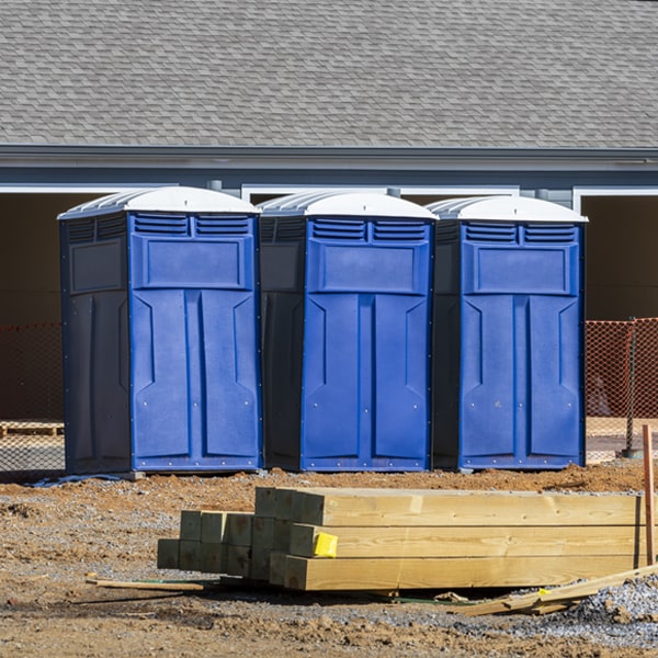 what is the maximum capacity for a single porta potty in Albany NY